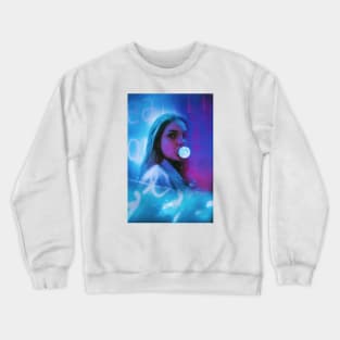 The charm of a full moon Crewneck Sweatshirt